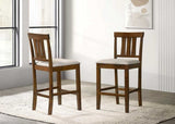 Beautiful Cherry Color Counter Height 2Pc Dining Pub Height Chairs Dining Room Wooden Furniture B011P232904