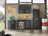 Rolling Garage Cabinet in Charcoal Gray B365P410807