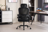 ZNTS Ergonomic Mesh Office Chair, High Back Desk Chair with 3D Armrests, Up&Down Lumbar Support, Swivel W1622P196280