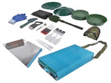 23-Piece Gold Prospecting Equipment 50 In. Folding Sluice Box Gold Panning Kit for Gold Prospectors 81212698