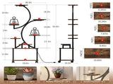 Plant Stand with Grow Lights, 62" Tall Plant Shelf, Lighted Corner Plant Stands for Indoor Growing, 32734420