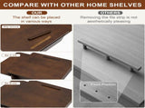 Solid Wood C Shaped End, Rolling Side with 360&deg Adjustable & Foldable Desktop, Couch 02704098