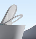 Smart Toilet with Built-in Heated Seat, Tankless Toilet with Autoing, Adjustable Seat Temp, W2894P199868