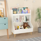 Toy Storage Organizer, Kids Bookshelf and Toy Storage with Legs, Multifunctional Storage Organizer, W808P200978