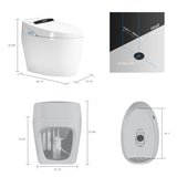 Smart Toilets with Heated Bidet Seat.Portable toilet with bidet built.Intelligent Toilet Auto W3133P256590
