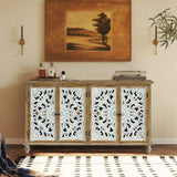 Accent Cabinet with 4 Doors, Farmhouse Sideboard Buffet Cabinet with, Modern Credenza W2295P246504