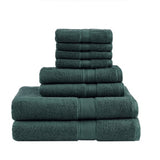 100% Cotton 8 Piece Antimicrobial Towel Set B03599333