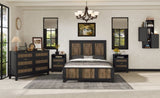 Farmhouse Wooden Platform Full Size Bed, Modern Platform Bed with Wooden Strip Decoration, Plywood WF530905AAB