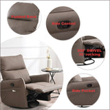 ZNTS Rocking Recliner Chair,360 Degree Nursery Rocking Chair,Glider Chair,Modern Small Rocking 83570915