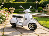 12V Kids Electric Motorcycle with Training Wheels Rear Suspension Steering Limitation White 70924397