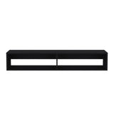 Warrior 59" Floating Tv Stand with Two open shelves, media compartments and cable management B070P224232