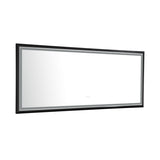 88 x8 Inch LED Bathroom Mirror with Aluminum Frame, Wall Mounted Vanity Mirror, Anti-Fog, Memory, W2287P279044