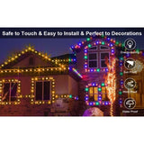 ZNTS Christmas Rope Lights,1000LED/328Ft Outdoor Decorative String Strobe with 8 Modes/Remote/IP67 97753394