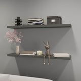 Greer Floating Shelf in Melamine x2, Grey B128P245006