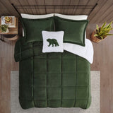 Full/Queen Plush to Sherpa Down Alternative Comforter Set B035100530