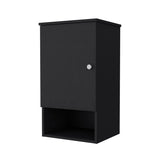 Black Medicine Cabinet with One Door B062P252170