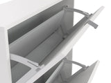 2 Drawer Shoe Storage Cabinet, White 64394105