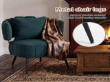 Decorative armchair with a spring seat cushion and slipcover, Chenille living room tub chair, W5188P462020