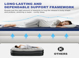 Queen Air Mattress with Built-in Pump, 18in Raised Comfort Blow up Mattress, Quick 09061110