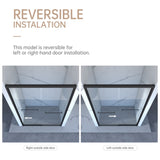 56-60"x70" Aluminum Frame Double Sliding Shower Door,Bypass Bathroom Sliding Door with Premium 5/16" W2011P197883