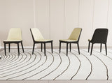 A set of 4 dining chair, modern style chair made of high-quality PU Leather fabric with thick soft W2189P166088