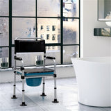 Black shower toilet chair and bucket 88038090