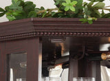 Lighted Corner Curio Cabinet - Glass Display Shelf with Tempered Glass Doors, Adjustable Shelving, W1758P300130