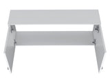 Wall cabinet 19"H, two Doors, two internal Shelves, White B097P221380