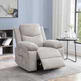 ZNTS Power Recliner Chair with Adjustable Massage Function, Velvet Electric Power Chair for Elderly with W1998120239