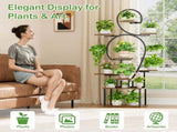 Plant Stand Indoor with Grow Light, 9 Tiered 63" Tall Indoor Plant Shelves for Multiple Plants, W3101P314624
