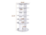 Rotating Shoe Rack Tower, 6-Tier Spinning Shoe Rack, Free Standing 360&deg Revolving Shoe Organizer, W2699P270163