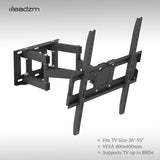 ZNTS 26-55 Inch Double Pendulum Large Base TV Stand TMDS-105 Bearing 40Kg/Vese400*400/Upper And Lower-10~ 98487442