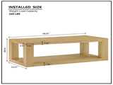 Modern Design 48 Inch Rectangular Coffee Table,2-Tier MDF Rectangle Coffee Table for Living W2582P344069
