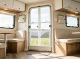 24 x 26 Inch RV Screen Door Protector Camper Entry Grille Easy Install Breathable Mesh for Pets 48231445