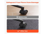 Office Chair Mat, 55 x 35-inch Floor Protector for Hard Surfaces, Durable Polyester Surface, 30351194