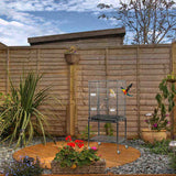 53" Large Flight Bird Cage with Rolling Stand & Storage Shelf for Parrots Lovebird Cockatiel 64100924