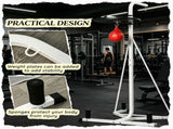 2-in-1 Heavy Duty Punching Stand Adjustable Height Freestanding Rack with Weighted Base & Speed 08800119