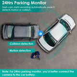 3 Channel Dash Cam Front Inside Rear Vehicle Driving Recorder Car DVR with 32G MMC Card G Sensor 24402917