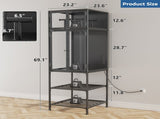3D Printer Cabinet with Double Layer 3D Printer Filament Storage Rack, T-Shaped Filament Bar & 03024378