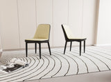 A set of 2 dining chair, modern style chair made of high-quality PU Leather fabric with thick soft 69984328