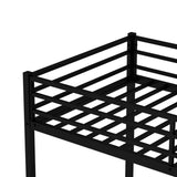 ZNTS Metal Twin over Twin Bunk Bed/ Heavy-duty Sturdy Metal/ Noise Reduced/ Safety Guardrail/No Box W1935P235012