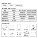 Smart Bidet Toilet Seat with Side Knob Adjustable Heated Seat with Water Temperature and Pressure T3177P286032