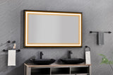 60 x6 Inch LED Bathroom Mirror with Aluminum Frame, Wall Mounted Vanity Mirror, Anti-Fog, Memory, W2287P279095