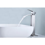 Waterfall Spout Single Handle Bathroom Sink Faucet W2287P154591