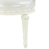 ZNTS Ivory Swivel Vanity Chair with Tufted Back B062P209153