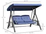 2 seats Outdoor Patio Swing Chair 61467757