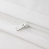 4PC Pure Color Bedding - Microfiber Hotel Series, with Zipper Closure Quilt Cover and Two 18350812