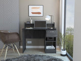 Manaos Writing Computer Desk , Multiple Shelves, One Drawer B070P188824