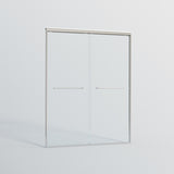 44-48 in. W x 72 in. H Double Sliding Shower Door, Semi-frameless Bypass Bathroom Sliding Door with W1573P239435