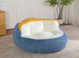 Oversized Bean Bag Chairs,Multicolor Faux Fur Couch Filled with Shredded Sponge,Large Lounger Sofa 92868706